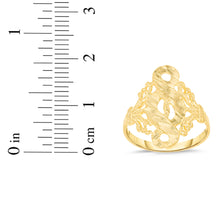 Load image into Gallery viewer, 10k Yellow Gold 18.8mm Filigree Infinity Eight 8 Openwork Filigree Ring