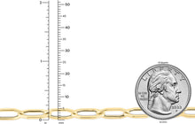 Load image into Gallery viewer, 14k Yellow Gold 5mm Hexagon Paperclip Link Bracelet, 7.25 Inch