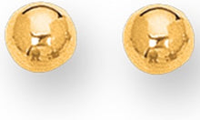 Load image into Gallery viewer, 10k Yellow Gold Ball Stud Earrings