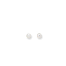 Load image into Gallery viewer, 14k Yellow Gold 4mm Pearl Stud Earrings