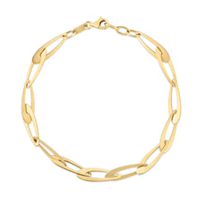 Load image into Gallery viewer, 14k Yellow Gold 7mm Oval Link Bracelet, 7.5 Inch
