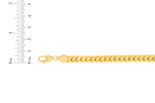 Load image into Gallery viewer, 10k Yellow Gold 7mm Lite Franco Chain Link Bracelet or Anklet