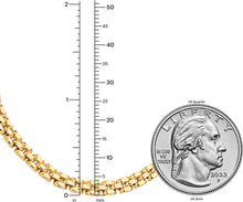 Load image into Gallery viewer, 14k Yellow Gold 4mm, 6.5mm or 9mm Panther Link Bracelet, 7 Inch