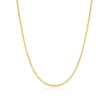 Load image into Gallery viewer, 14k Yellow Gold or White Gold 1.2mm Solid Round Franco Chain Necklace