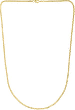 Load image into Gallery viewer, 14k Yellow Gold or White Gold 2.5mm Lite Round Box Chain Link Necklace