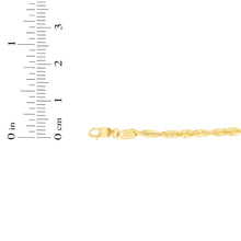 Load image into Gallery viewer, 14k Yellow Gold 3mm Solid Spiral Rope Chain Necklace