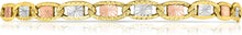 Load image into Gallery viewer, 10k Tri-Color Gold 5mm Valentino Link Chain Necklace