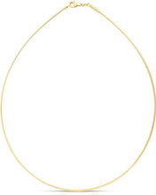 Load image into Gallery viewer, 14k Yellow Gold 1mm Round Omega Chain Necklace
