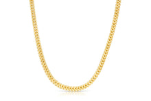 Load image into Gallery viewer, 10k Yellow Gold 5.5mm Lite Franco Chain Link Necklace