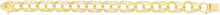 Load image into Gallery viewer, 14k Yellow Gold 10mm Solid Double Chino Link Charm Bracelet, 7 Inch or 8 Inch