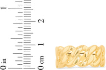 Load image into Gallery viewer, 10k Yellow Gold 10mm Cuban Link Ring, Sizes 4 - 13