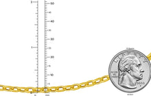 Load image into Gallery viewer, 14k Yellow Gold 3.3mm Cable Charm Link Chain Necklace, 18 Inch