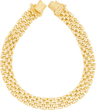 Load image into Gallery viewer, 14k Yellow Gold 4mm, 6.5mm or 9mm Panther Link Bracelet, 7 Inch