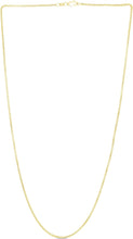 Load image into Gallery viewer, 14k Yellow Gold or White Gold 1.5mm Lite Round Box Chain Link Necklace