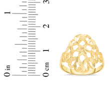 Load image into Gallery viewer, 10k Yellow Gold 17mm Intricate Floral Filigree Ring