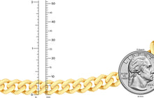 Load image into Gallery viewer, 14k Yellow Gold 6.5mm, 8mm or 9.5mm Lite Squared Miami Cuban Chain Necklace, 22 Inch