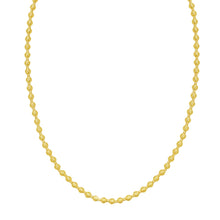Load image into Gallery viewer, Italian 14k Yellow Gold or White Gold 4mm Disco DC Bead Chain Necklace