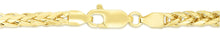Load image into Gallery viewer, 10k Yellow Gold 2.7mm Lite Round Wheat Palm Chain Franco Necklace