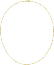 Load image into Gallery viewer, Italian 14k Yellow Gold Mini or Large Heart Link Chain Necklace, 18 Inch