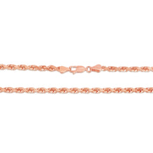 Load image into Gallery viewer, 14k White Gold 1.5mm Solid Rope Chain Bracelet