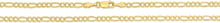 Load image into Gallery viewer, 10k Yellow Gold 2.5mm Lite Figaro Chain Link Necklace