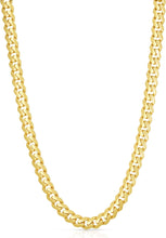 Load image into Gallery viewer, 10k Yellow Gold 7mm Lite Monaco Miami Cuban Link Chain Necklace