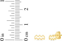 Load image into Gallery viewer, 14k Yellow Gold 5mm High Polish Zodiac Horoscope Aquarius Stud Earrings