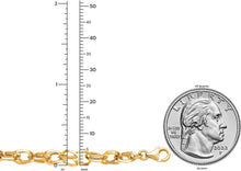 Load image into Gallery viewer, Italian 14k Yellow Gold 4.5mm Euro Link Bracelet, 7.5 Inch