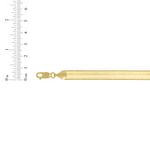 Load image into Gallery viewer, 10k Yellow Gold 8mm Super Flexible Silky Herringbone Chain Necklace