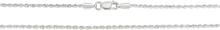 Load image into Gallery viewer, 14k White Gold 1.5mm Solid Rope Chain Diamond Cut Necklace