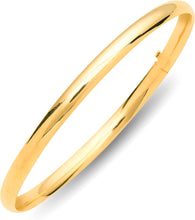 Load image into Gallery viewer, 10k Yellow Gold 5mm High Polish Shiny Bangle Bracelet