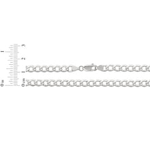Load image into Gallery viewer, 14k White Gold 4.5mm Solid Curb Cuban Chain Necklace