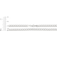 Load image into Gallery viewer, 14k White Gold 3.5mm Solid Curb Cuban Chain Necklace