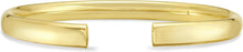 Load image into Gallery viewer, Italian 14k Yellow Gold 6mm Domed Cuff Bangle Bracelet, 7 Inch