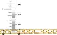 Load image into Gallery viewer, Italian 14k Gold Over 925 Silver 5.2mm Figaro Chain Necklace, 18 Inch, 20", 22" or 24"