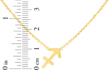 Load image into Gallery viewer, 14k Yellow Gold Horoscope Zodiac Sign Charm Pendants Chain Necklace 16" - 18 Inch