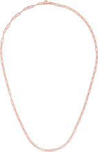 Load image into Gallery viewer, 14k Yellow Gold 2mm Solid Paperclip Link Chain Necklace
