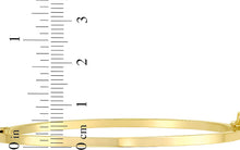Load image into Gallery viewer, Italian 14k Yellow Gold 2.5mm Stackable Flat Bangle Bracelet, 7.5 Inch