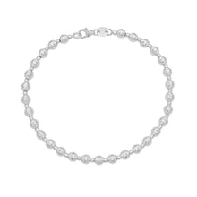 Load image into Gallery viewer, Italian 14k Yellow Gold or White Gold 4mm Disco DC Bead Chain Bracelet