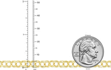 Load image into Gallery viewer, 14k Yellow Gold 5.5mm Solid Double Chino Link Charm Bracelet, 7 Inch or 8 Inch