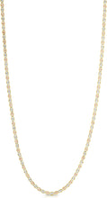 Load image into Gallery viewer, 10k Tri-Color Gold 2.5mm Valentino Heart Link Chain Necklace