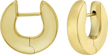 Load image into Gallery viewer, 14k Yellow Gold 16mm Thick Round Huggie Hoop Earrings