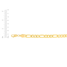 Load image into Gallery viewer, 10k Yellow Gold 10mm Solid Clasic Figaro Necklace