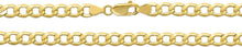 Load image into Gallery viewer, 10k Yellow Gold 5.3mm Hollow Cuban Curb Link Chain Necklace