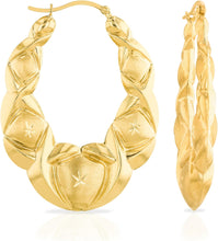 Load image into Gallery viewer, 10k Yellow Gold XOXO X & O Hugs and Kisses Love Earrings, XXLarge, Extra Large, Large, Medium, Small or Extra Small