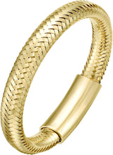 Load image into Gallery viewer, Italian 14k Yellow Gold Stretchable Mesh Ring