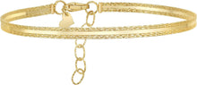 Load image into Gallery viewer, 14k White Gold 3.6mm Sparkle Spring Bangle Bracelet, Adjustable 7 Inch-8"