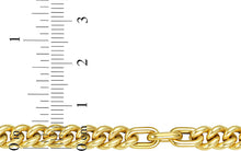 Load image into Gallery viewer, Italian 14k Yellow Gold 4.2mm Small Paperclip & Curb Link Bracelet, 7 Inch