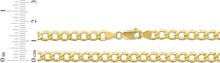 Load image into Gallery viewer, 10k Yellow Gold 5.3mm Hollow Cuban Curb Link Chain Necklace