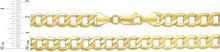 Load image into Gallery viewer, 10k Yellow Gold 9mm Hollow Cuban Curb Link Bracelet or Anklet, 8 Inch or 9 Inch